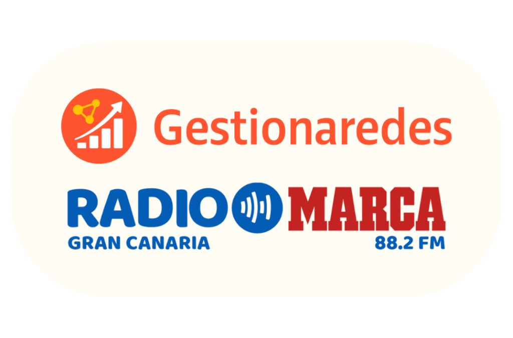 Logo oficial de GestionaRedes, expertos en marketing digital y gestión de marcas